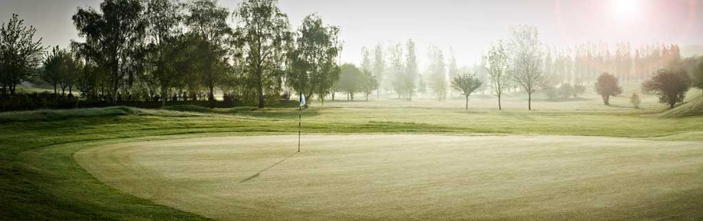First light at the 9th green