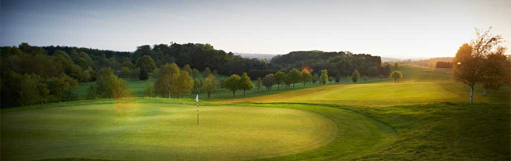 Sunset across the fairway